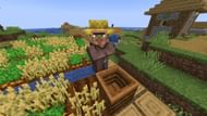 Farmers can take wheat for some emeralds in Minecraft (Image via Mojang)